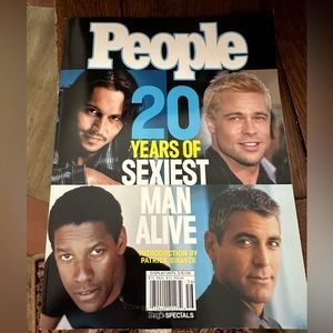 People Magazine 20 Years is Sexiest Man Alive. Perfect for the 90s girl!